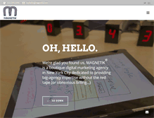Tablet Screenshot of magnetik.com